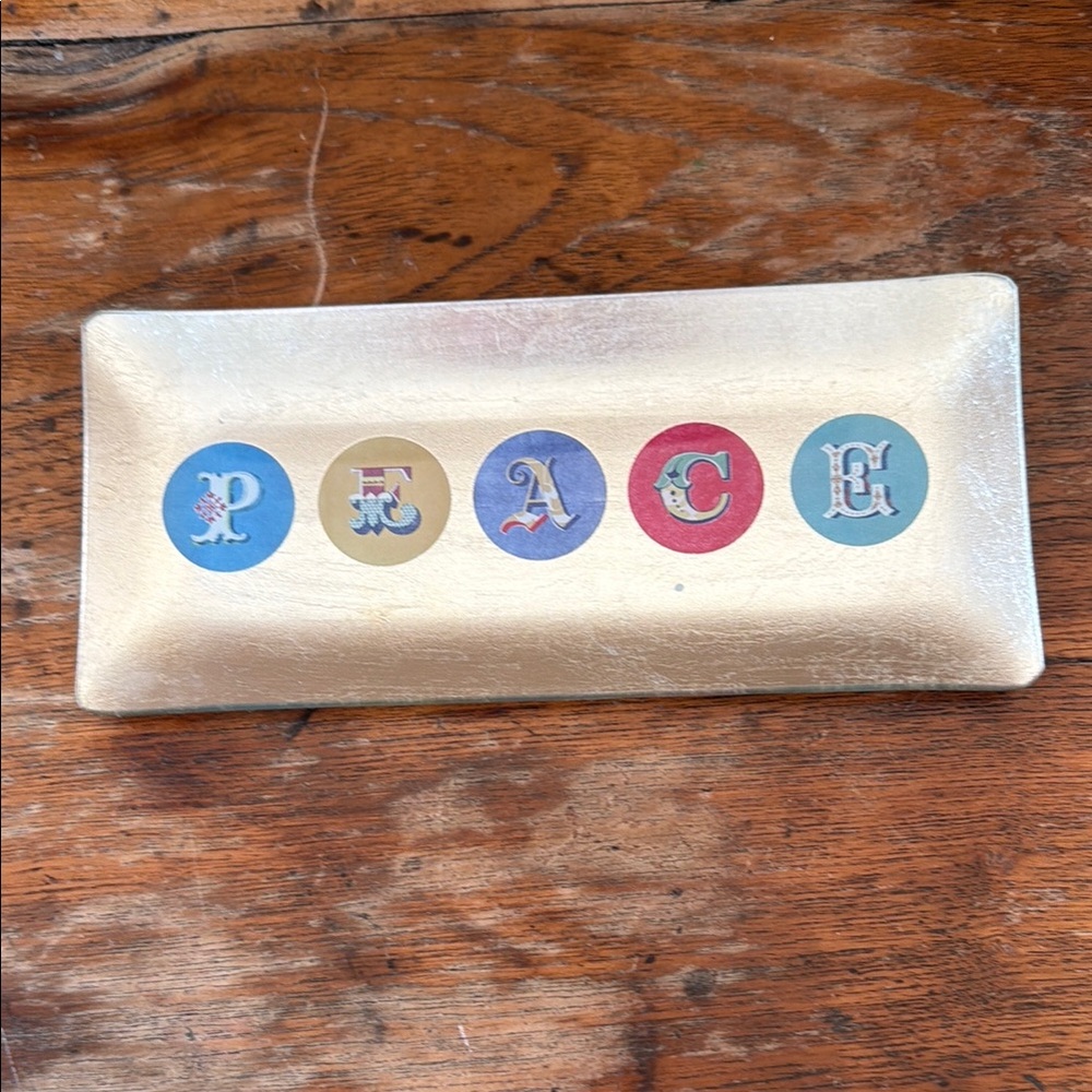 Peace trinket tray by Fringe Studio.
